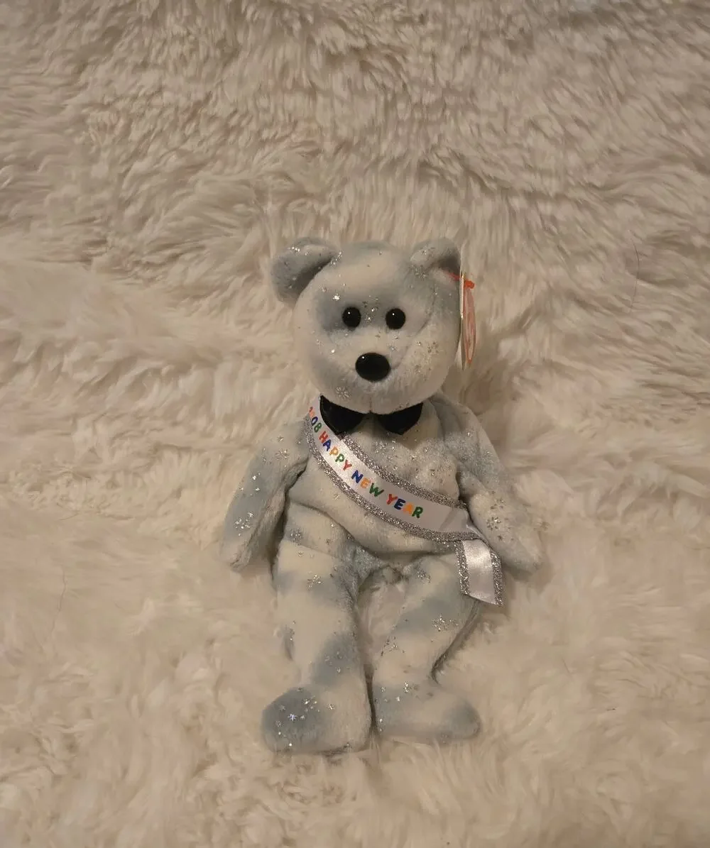 New Year 2008 Beanie Baby Bear with Tag